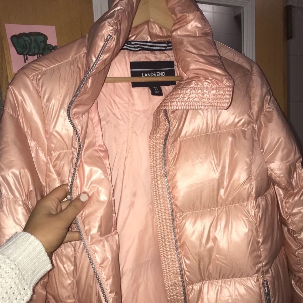 Land’s End long thigh-length coat